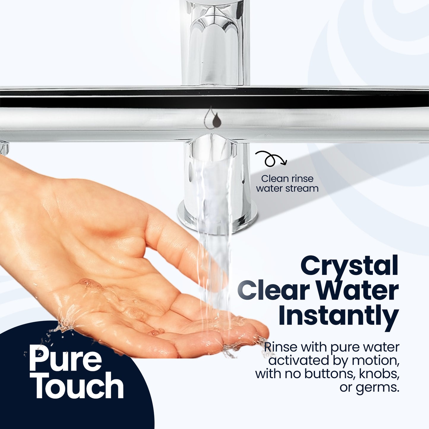 PureTouch Hybrid™ 3-in-1 Sensor Air Tap | Wash, Soap & Dry Touch-Free System