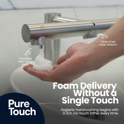 PureTouch Hybrid™ 3-in-1 Sensor Air Tap | Wash, Soap & Dry Touch-Free System